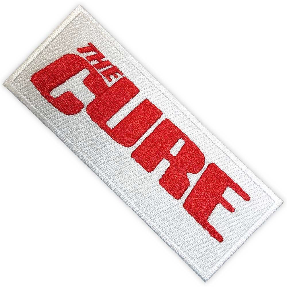 The Cure - Red Logo Patch - Weiß